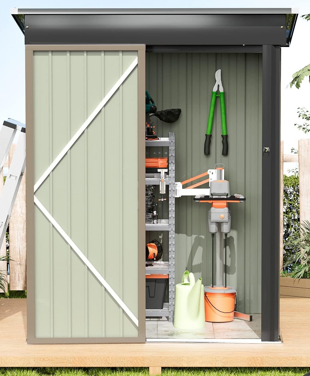 Greesum Metal Outdoor Storage metal Shed