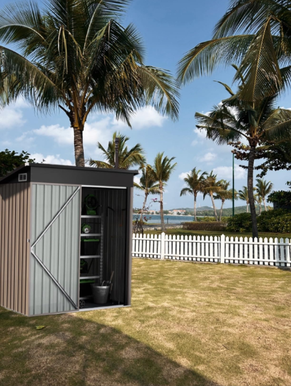 Aoxun Outdoor Metal Storage Shed