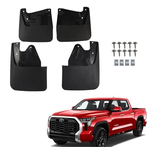 RMOURTEKK Heavy Duty Mud Flaps for Toyota Tundra Front and Rear Splash Guards No...