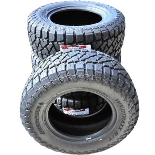 Set of 4 Landspider Wildtraxx R/T All-Terrain Mud Off-Road Tires - LT285/55R20 1...