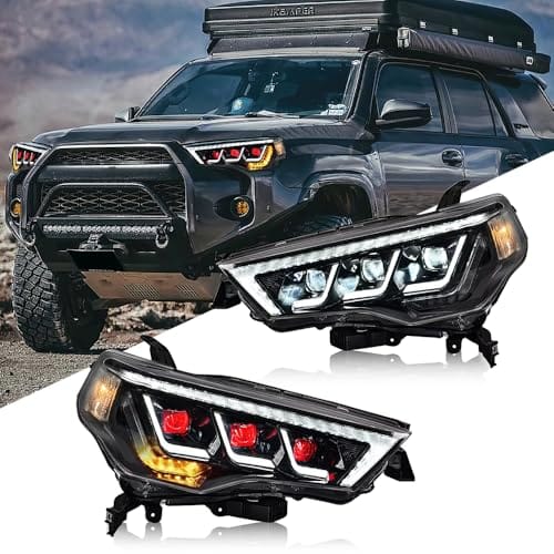 LED Triple Beam Headlights for Toyota 4Runner TRD SR5 Sport Off Road Limited Nig...