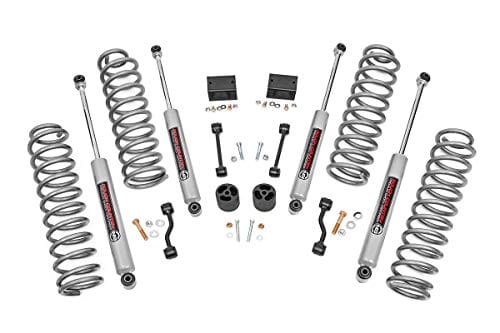 Rough Country 2.5 Inch Lift Kit with N3 Shocks for Jeep Wrangler JL Unlimited Ru...