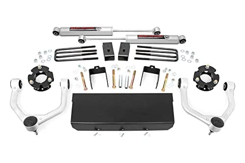 Rough Country 3 Inch Lift Kit with N3 Shocks for Titan XD 2WD and 4WD.
