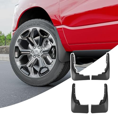 CZmenghe Mud Flaps for Dodge Ram 1500 - 4 Piece ABS Front and Rear Splash Guard ...