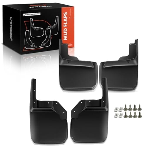 A-Premium Set of 4 Mud Flaps for Jeep Wrangler JK - Front and Rear Splash Guards...
