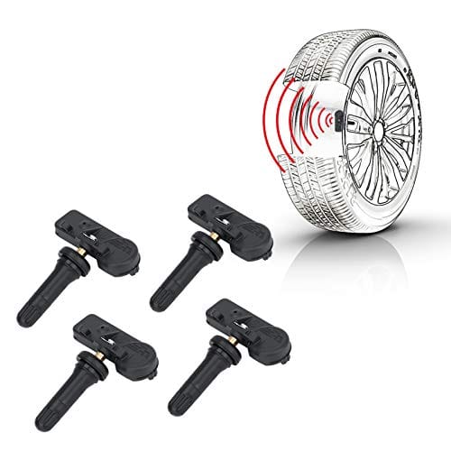 4-Pack DE8T-1A180-AA 315MHz TPMS Sensors for Ford Models Including F150, C-MAX, ...