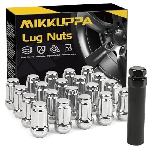 MIKKUPPA M12x1.25 Chrome Lug Nuts - Compatible with Infiniti, Nissan Altima, Nis...