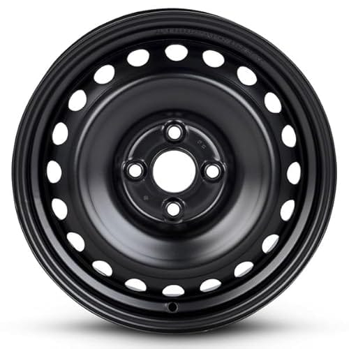 OEM Replacement Steel Wheel for Hyundai Accent 15x5.5 Inch Black Rim, Fits 185/6...