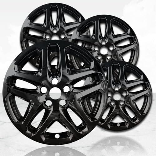 Gloss Black Wheel Skins for Ford Fusion - 17-inch Set of 4