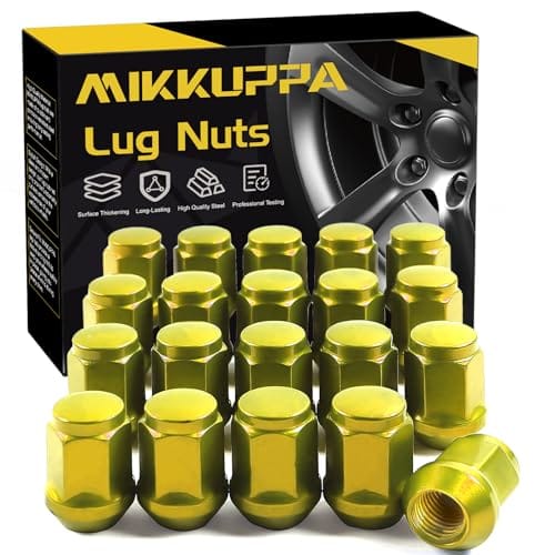 Mikkuppa M12x1.5 Gold Lug Nuts - Replacement For 2006-2019 Ford Fusion 2000-2...