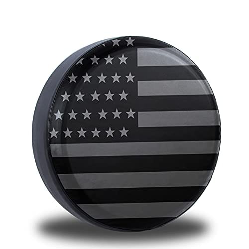 Jusen American Flag Spare Tire Cover Fit For Jeep Wrangler Rv Suv Truck Trave...