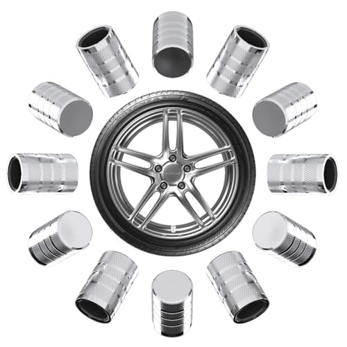 12pcs Car Tire Valve Stem Caps Tire Air Cap For Car Universal Stem Covers Pla...