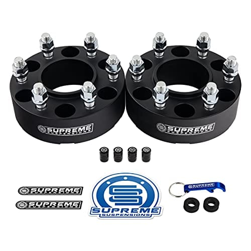 Supreme Suspensions - 2pc Set Black 1.5 Hub Centric Wheel Spacers For 2004-20...