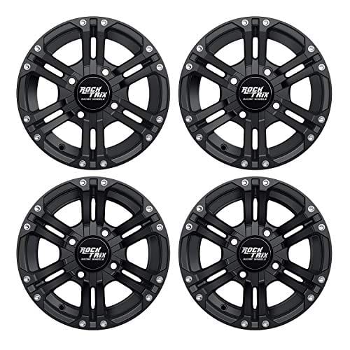 Rocktrix Rt101 12in Atv Wheels 4x110 Rims 12x7 52 F And 25 R Offset Sra Only ...