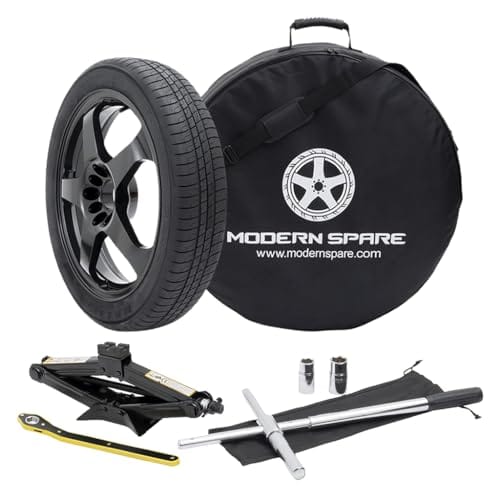 Modern Spare Complete Compact Tire Kit With Carrying Case - Fits 2019-2025 Ki...