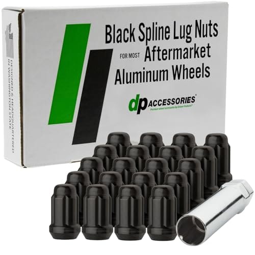 Dpaccessories Lug Nuts Compatible With 2020-2025 Kia Telluride Black Spline ...