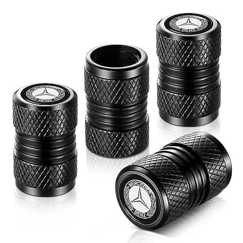 Yheeshign Tire Valve Stem Caps Compatible With Mercedes Benz Series Stem Cap ...