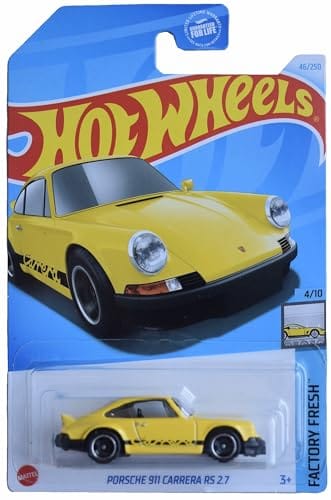 Mattel Hot Wheels Porsche 911 Carrera Rs 2.7 Factory Fresh 410 Yellow 46250