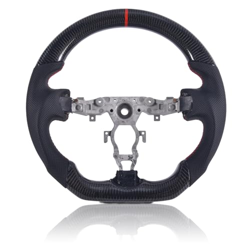 Eassafex Carbon Fiber Steering Wheel For Nissan 370z 2008-2020 D-shaped Flat-...