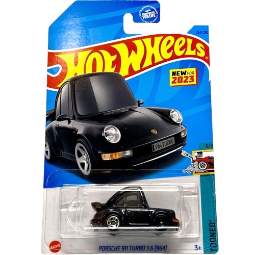 Hot Wheels Porsche 911 Turbo 3.6 964 Tooned 55 Black