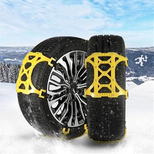 Wuhuqn 6 Pcs Car Snow Chains For Dodge Avenger Caliber-srt4 Caliber Challenge...
