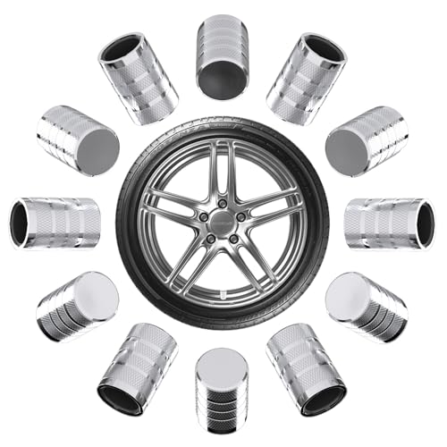 12pcs Car Tire Valve Stem Caps Tire Air Cap For Car Universal Stem Covers Pla...