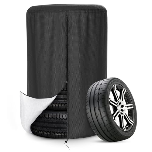 Akefit Tire Cover Heavy Duty Waterproof And Dustproof Tire Storage Bag For Je...