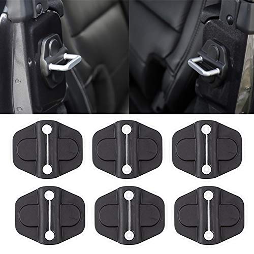 Yoctm Door Lock Decoration Cover For 2018-2025 Jeep Wrangler Jl Jlu 4xe Unlim...