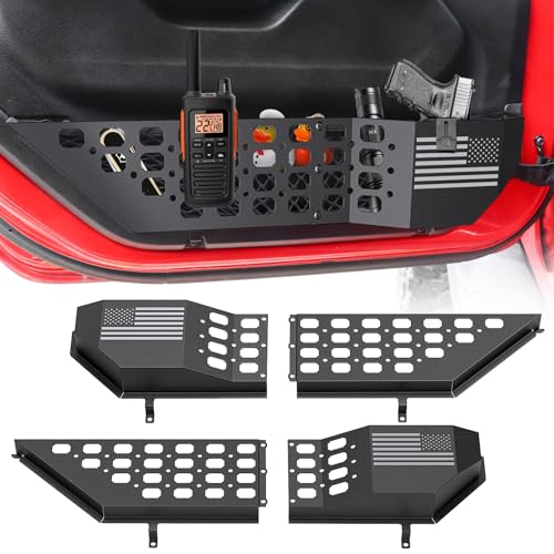Diamooky Metal Front Door Pocket Storage Box For Jeep Wrangler Jl Jlu 4xe 201...