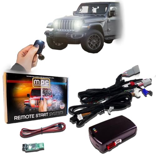 Mpc Remote Starter Kit Compatible With Jeep Wrangler  Gladiator 2018-2025  Pl...