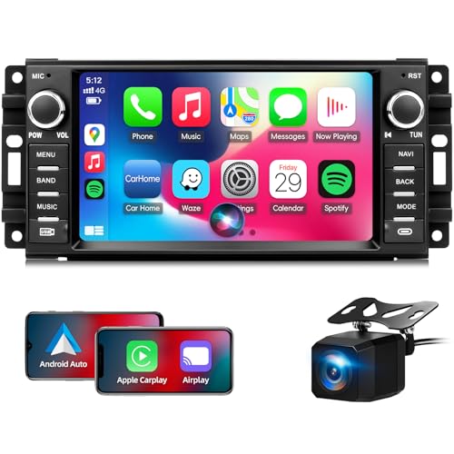 Car Stereo For Jeep Wrangler Jk Radio 2007-2018 Dodge Ram 2009-2012android 13...