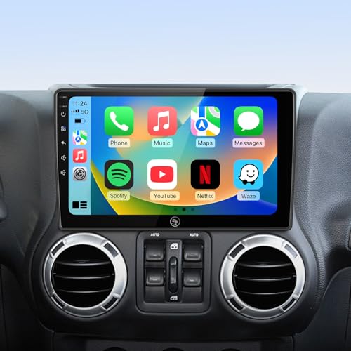 Ruicar 10.2 Inch Car Radio Stereo Upgrade For Jeep Wrangler Jk Compass Grand ...