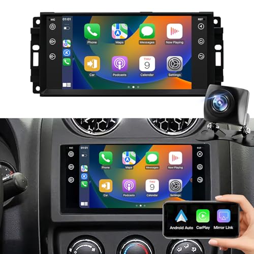 Upgrade Android Car Radio For Jeep Wrangler Jk 2007-2018 Compass Patriot Dodg...