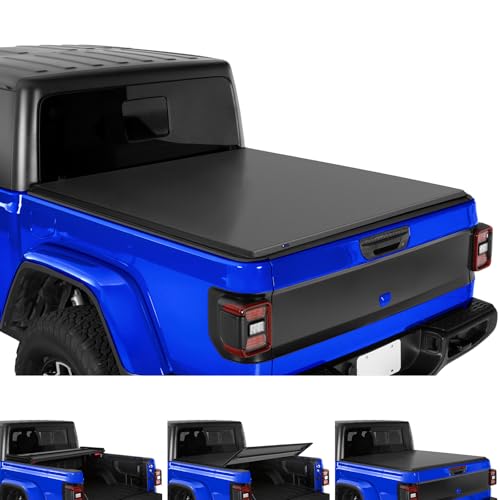 Tyger Auto T3 Soft Tri-fold Truck Bed Tonneau Cover Compatible With 2020-2024...