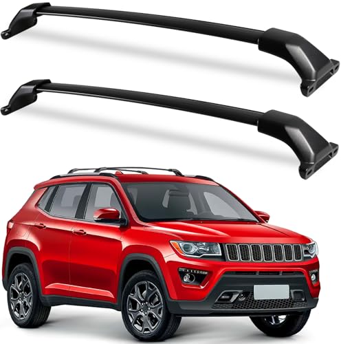 Kinggeri 260lbs Roof Racks Cross Bars Fit For Jeep Compass 2018-2025 Aluminum...