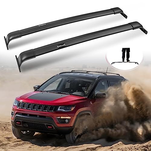 Snixwoo Enhanced 220 Lbs Roof Racks For Jeep Compass 2018-2025 Real Aluminum ...