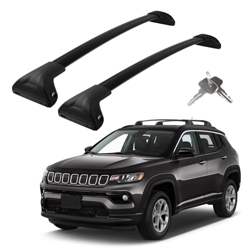 Roof Rack Cross Bars Compatible With Jeep Compass 2018-2024 Only Fit Factory ...