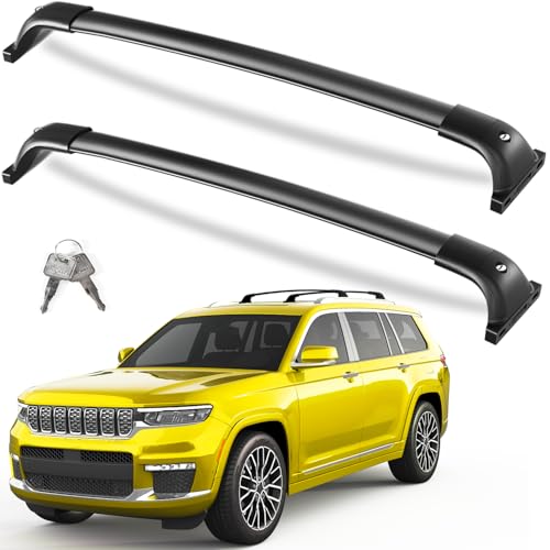 Kinggeri 260lb Lockable Roof Rack Cross Bars Compatible With Jeep Grand Chero...