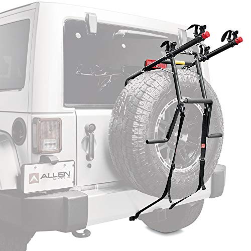 Allen Sports Deluxe 2-bike Spare Tire Mounted Carrier Model 322dn  Black