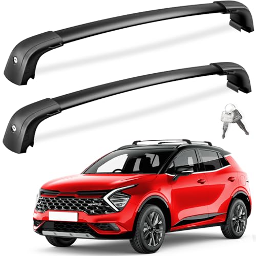 Fengyu Lockable Roof Rack Cross Bars 220lb Compatible With Kia Sportage 2016-...