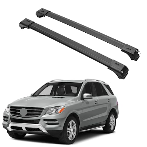 Erkul Roof Rack Cross Bars For Mercedes Benz Ml Class W166 2012-2015  Aluminu...