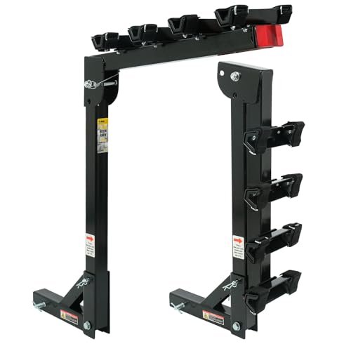 Maxxhaul 70210 Hitch Mount Bike Rack 4-bike Rack Black For Cars Trucks Suvs M...