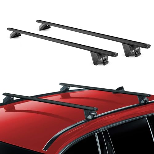 Omac Roof Rack Cross Bars Luggage Carrier For Porsche Macan 2015-2025 Alu Bla...