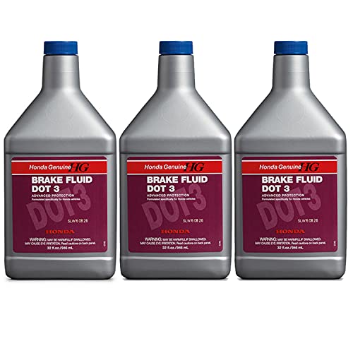Genuine Oem Brake Fluid Dot 3 3 Quarts Advanced Protection 3x1 Qt For Honda A...