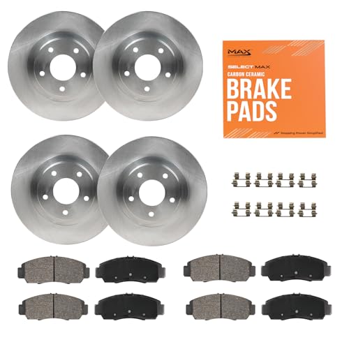 Max Advanced Brakes Front  Rear Brake Kit Compatible With 2009-2014 2015 2016...
