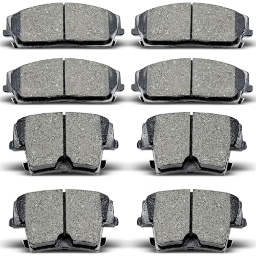 Evkingauto Front  Rear Ceramic Brake Pads - Compatible With Chrysler 300 2005...
