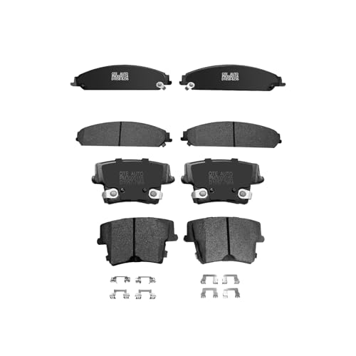 Pm Auto Set Of 8 Front-rear Ceramic Brake Pads For 2009-2011 Dodge Challenger Rt