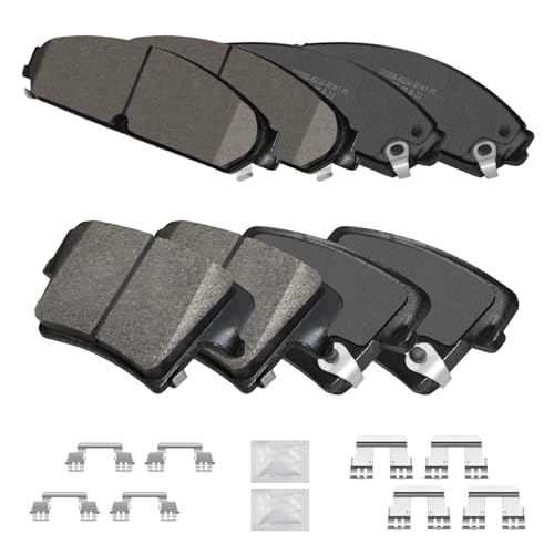 Texunoze Ceramic Disc Brake Pads Kits Front And Rear Fit For Chrysler 300 3.5...