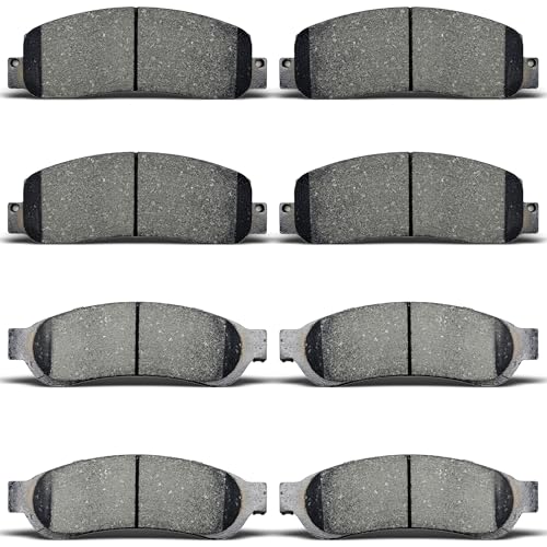 Aladiche 8pcs Front Rear Brake Pads For Ford F-250 Super Duty 2008-2012for Fo...