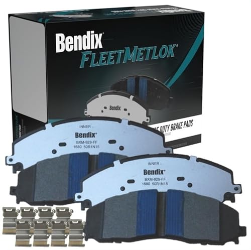 Bendix Fleet Metlok Mkd1680fm Semi-metallic Front Brake Pads For Ford F-250 S...